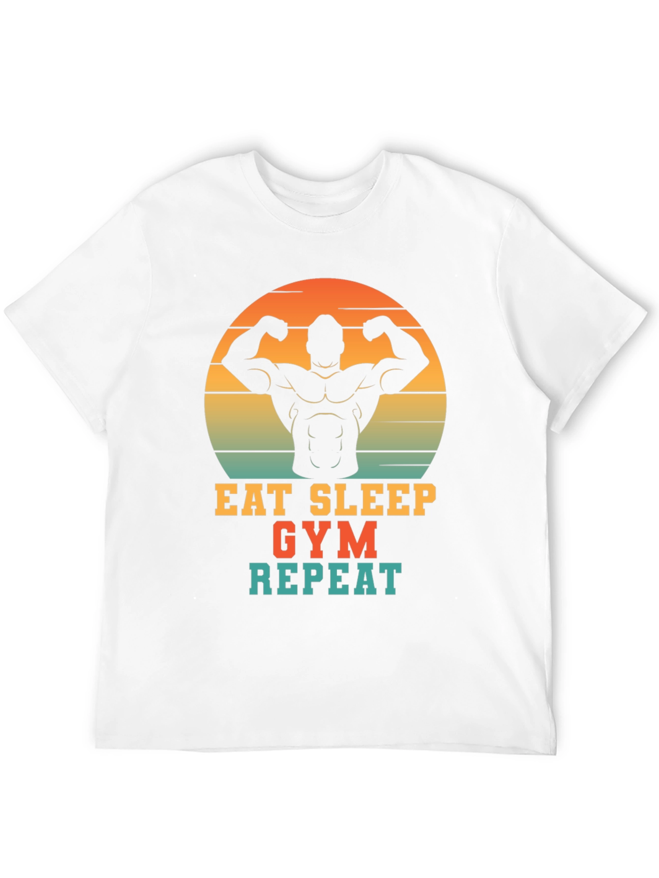 Eat Sleep Gym Repeat Mens Graphic T-Shirt