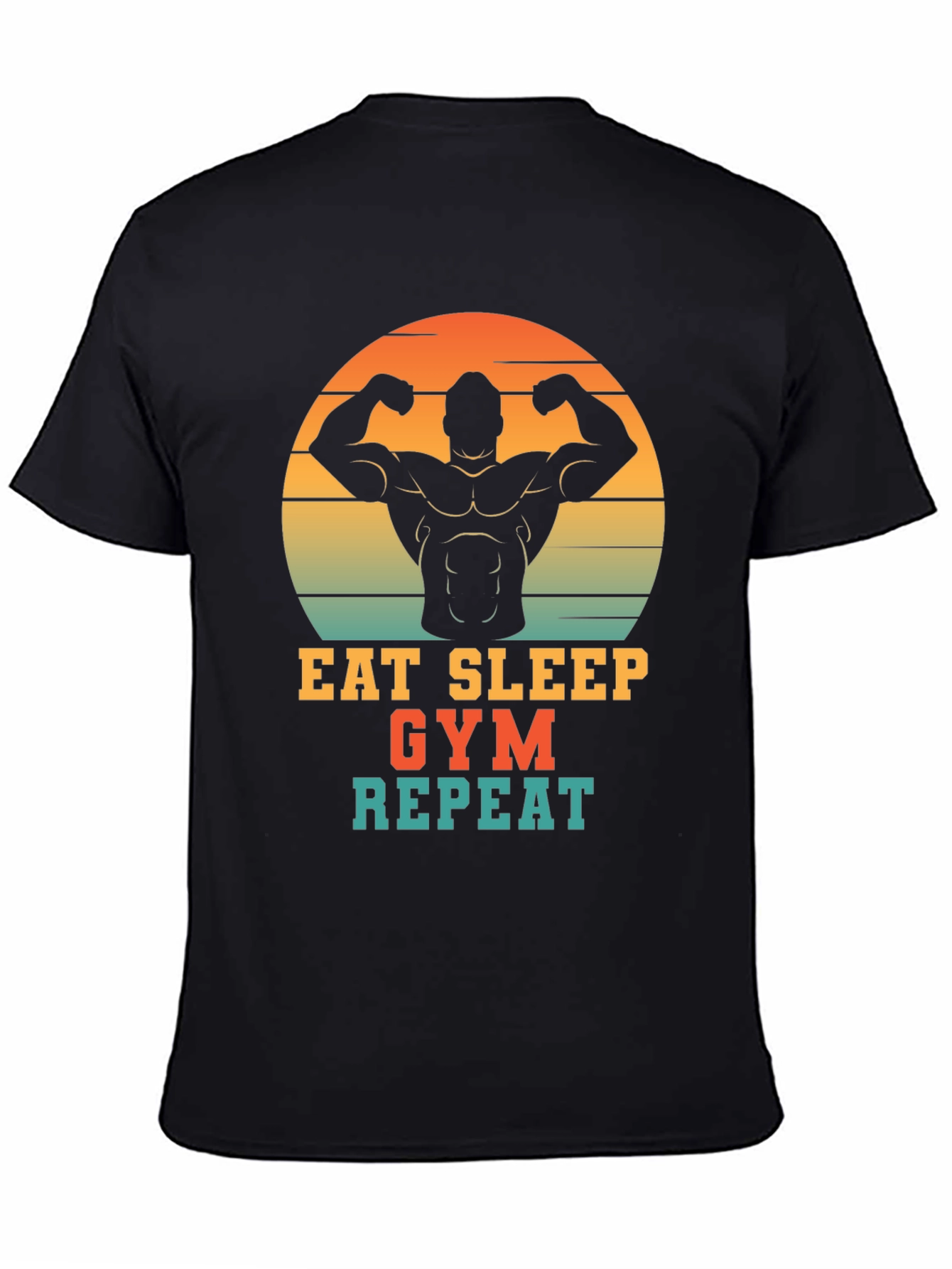 Eat Sleep Gym Repeat Mens Graphic T-Shirt