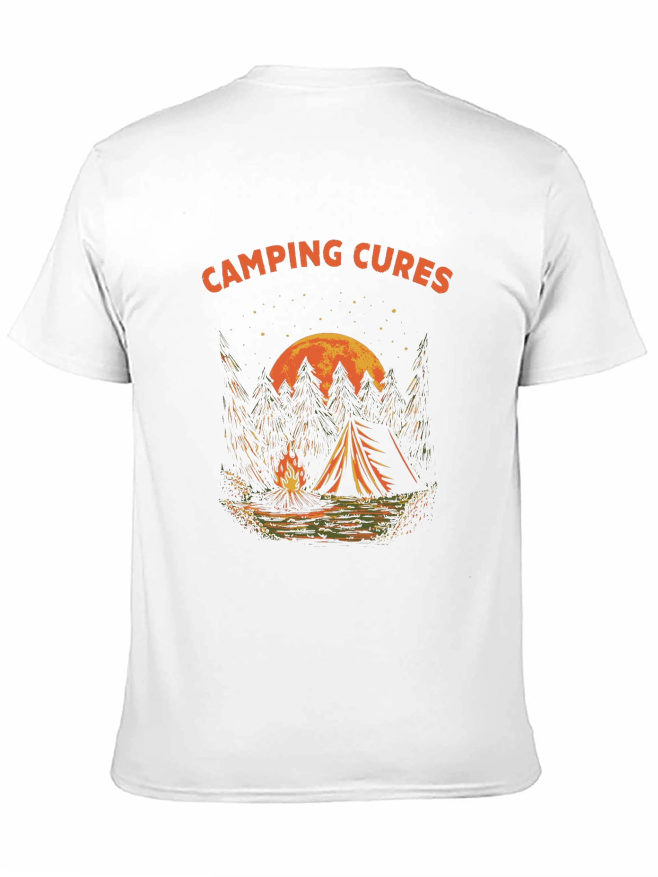Camping Cures Graphic T-Shirt - Black