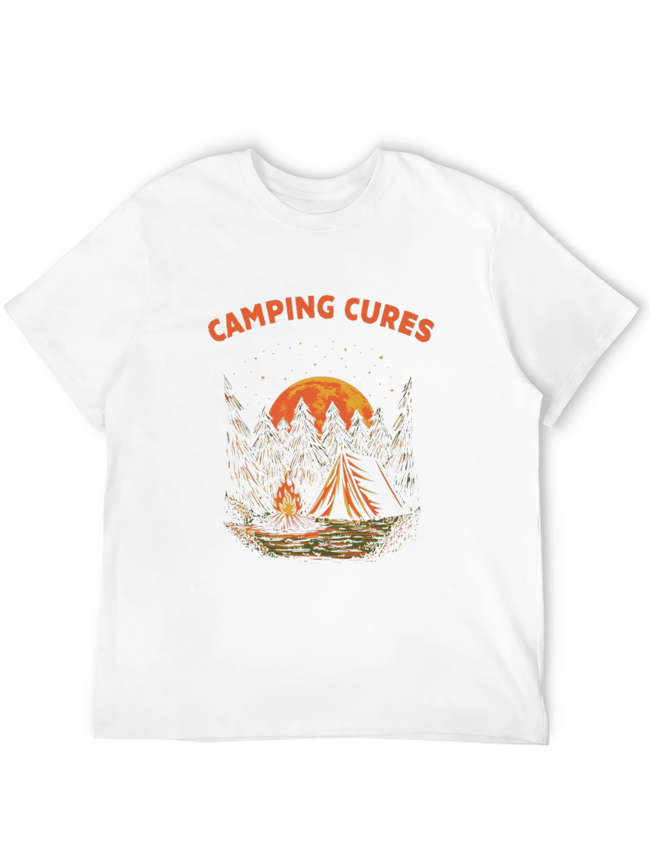 Camping Cures Graphic T-Shirt - Black