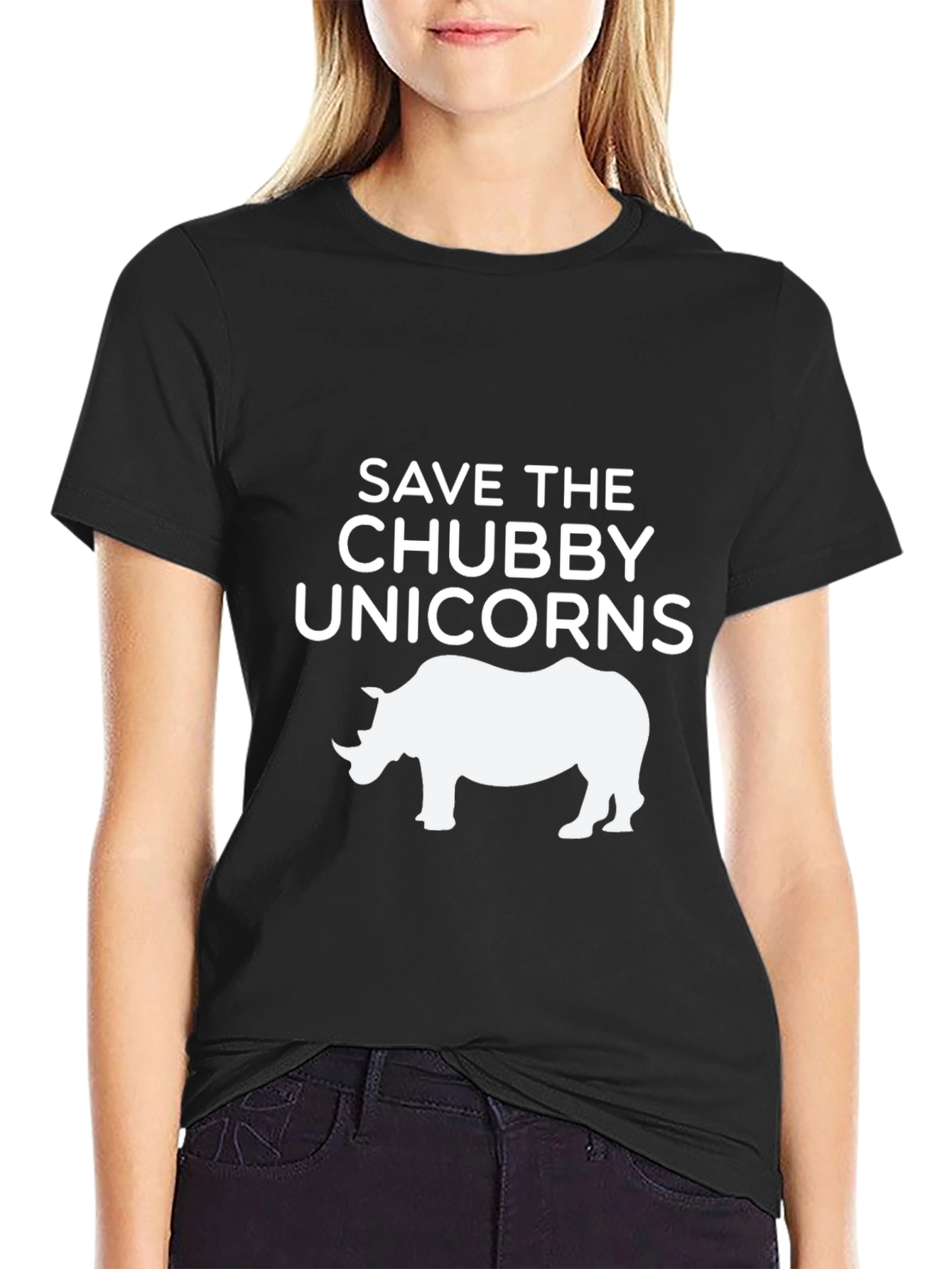 Save the Chubby Unicorns Graphic Tee