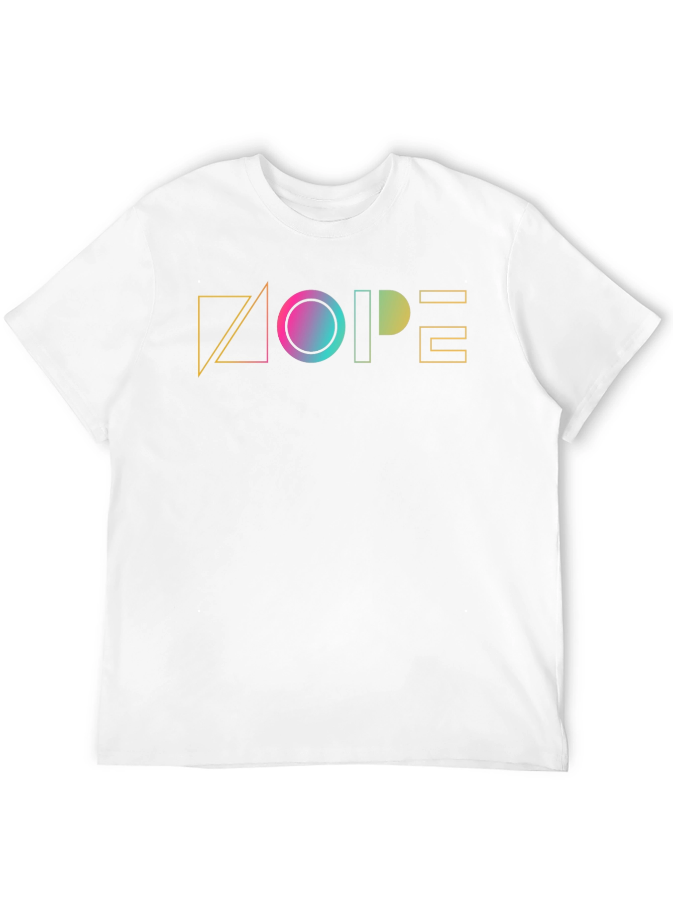 Geometric NOPE Graphic Tee - Modern Casual Style