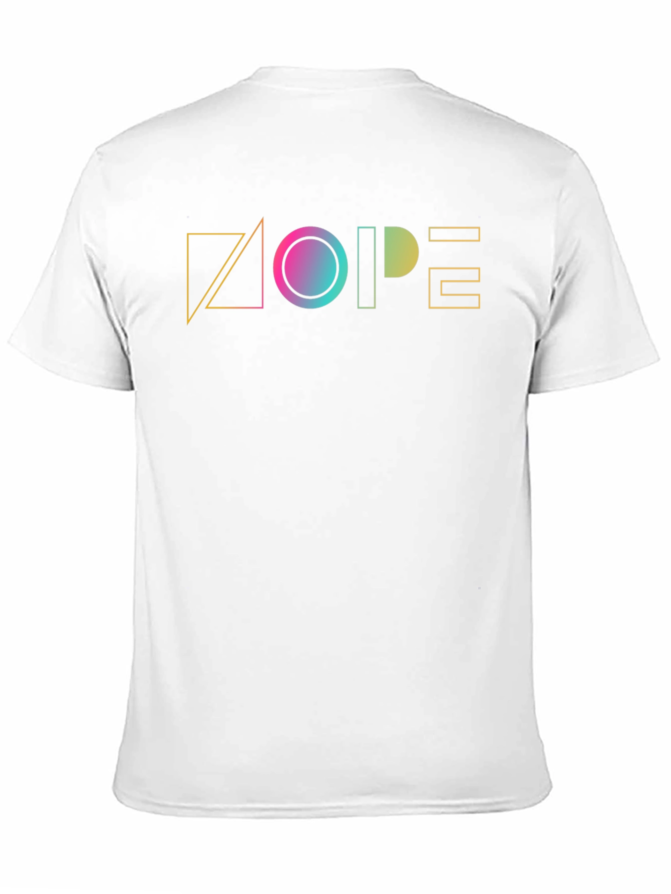 Geometric NOPE Graphic Tee - Modern Casual Style