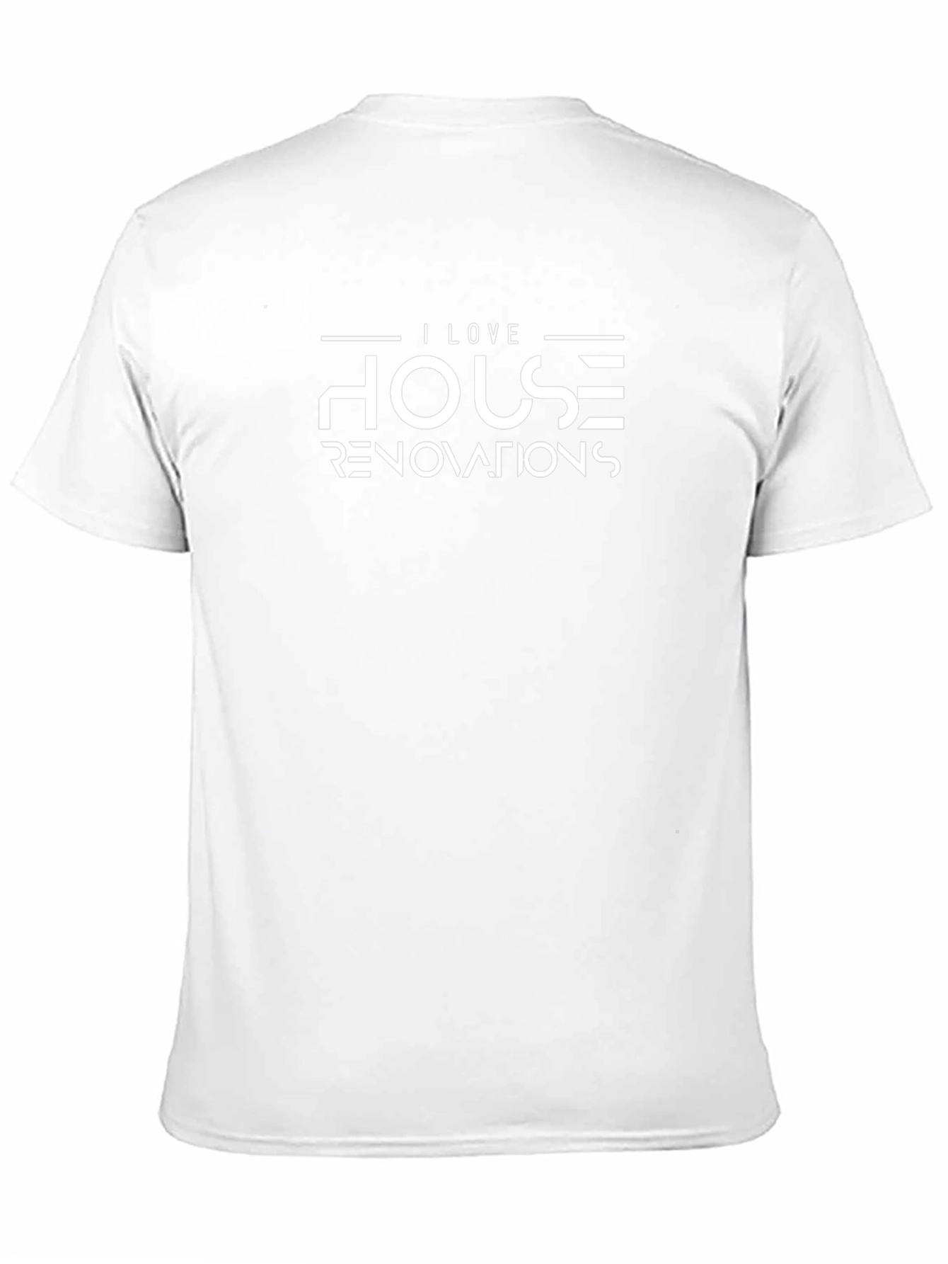I Love House Renovations Black T-Shirt