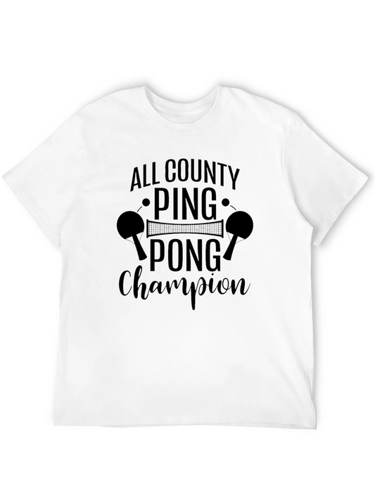 Ping Pong Champion Graphic Tee - All County Tournament