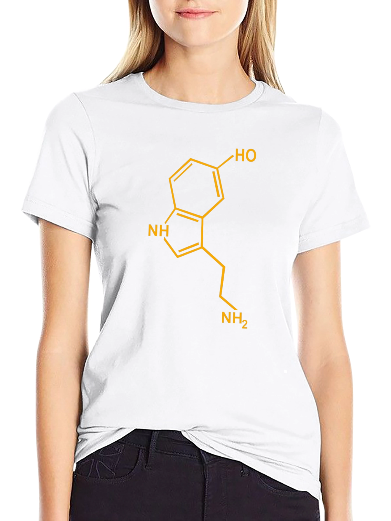 Serotonin Molecule Graphic T-Shirt