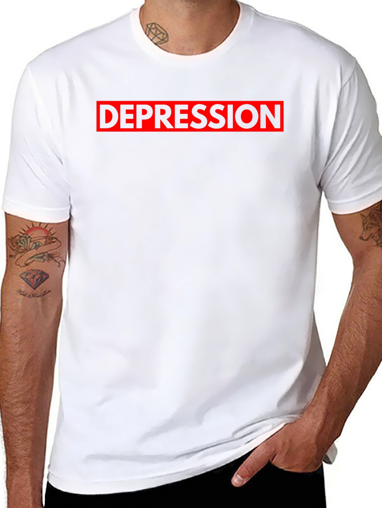 Depression Graphic Tee - Black