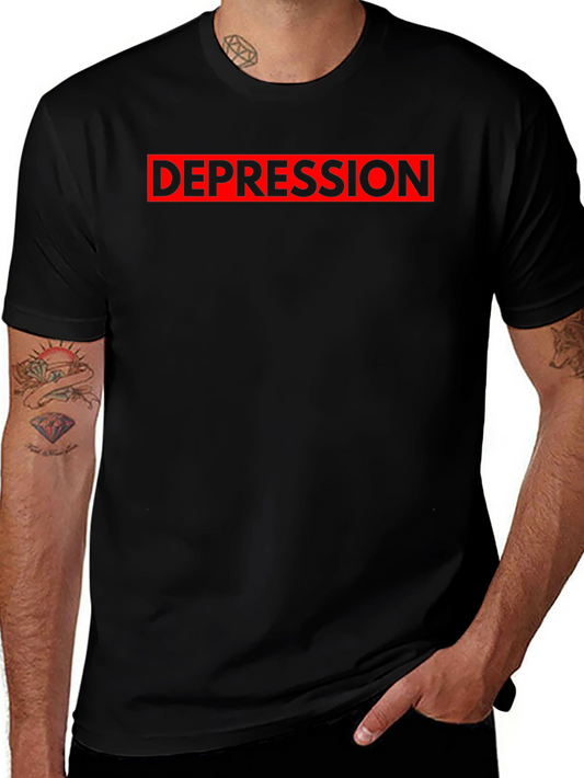 Depression Graphic Tee - Black