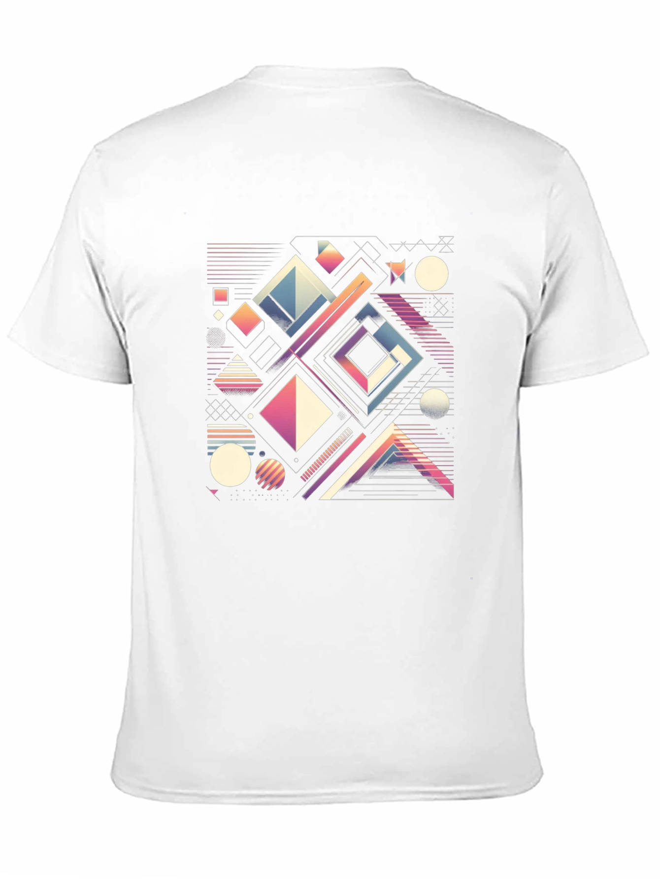 Geometric Pattern T-Shirt - Retro Modern Style