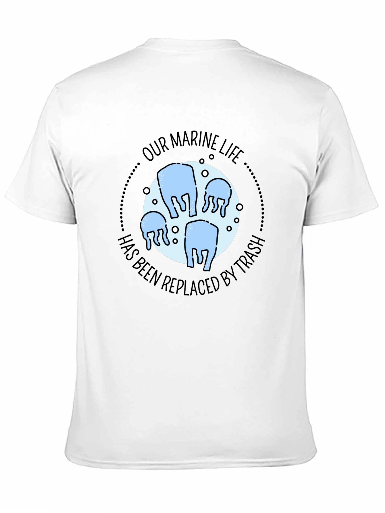Marine Life Trash T-Shirt - Ocean Conservation Tee