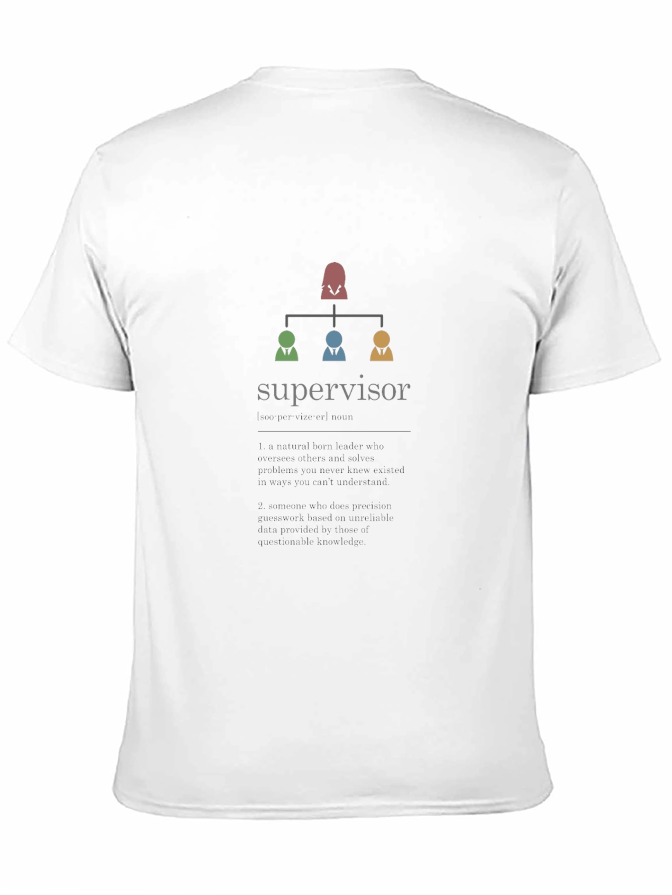 Supervisor Hierarchy T-Shirt - Black Cotton Tee