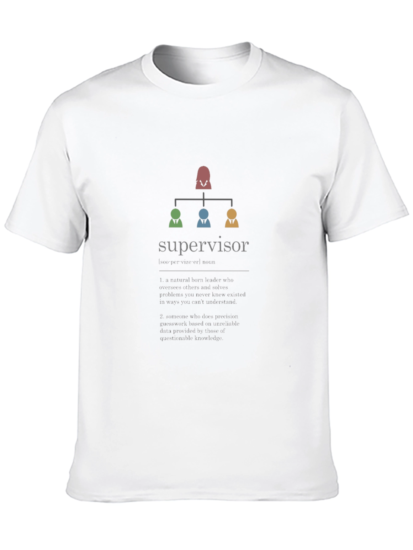 Supervisor Hierarchy T-Shirt - Black Cotton Tee