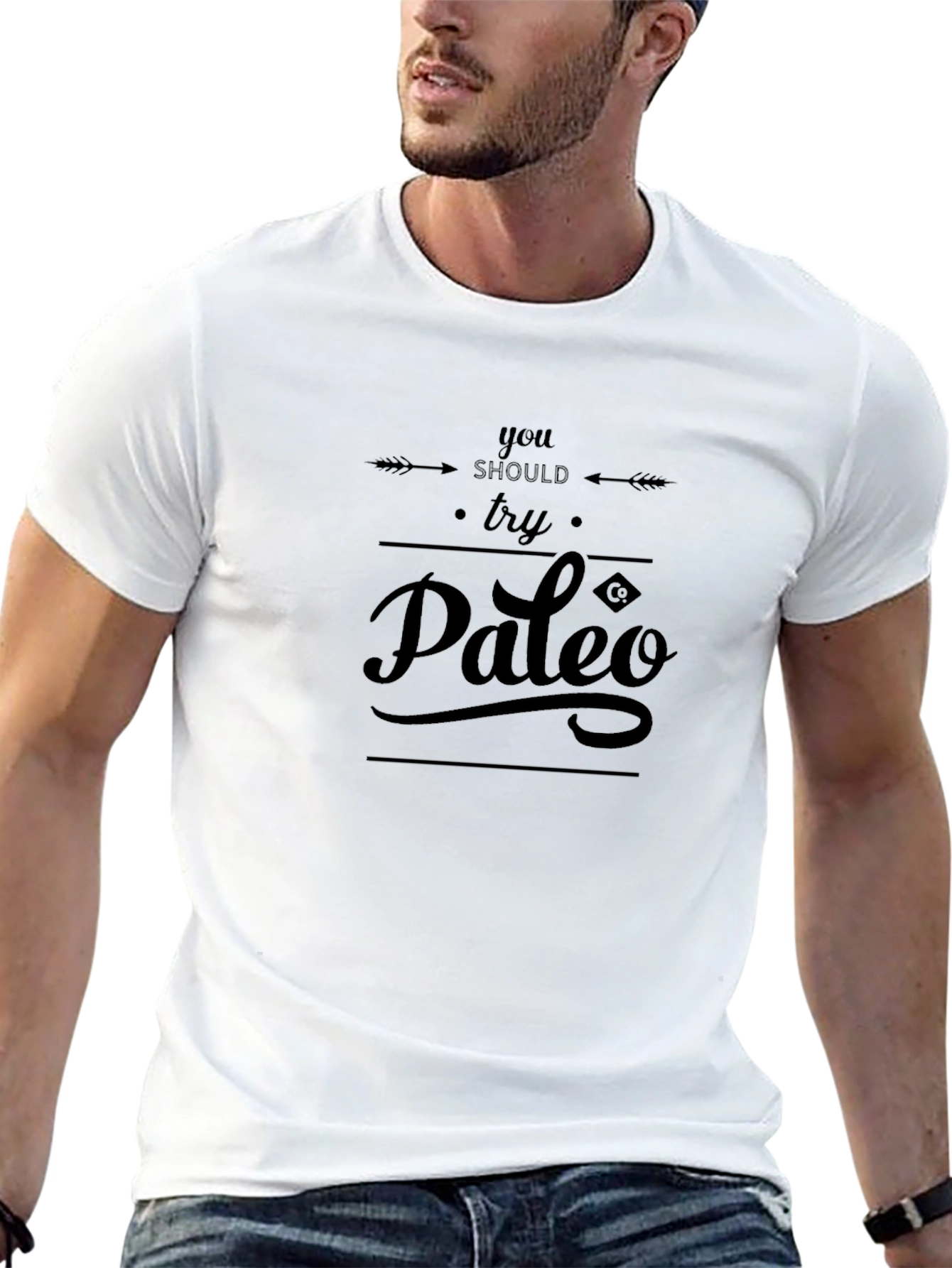You Should Try Paleo T-Shirt - Black