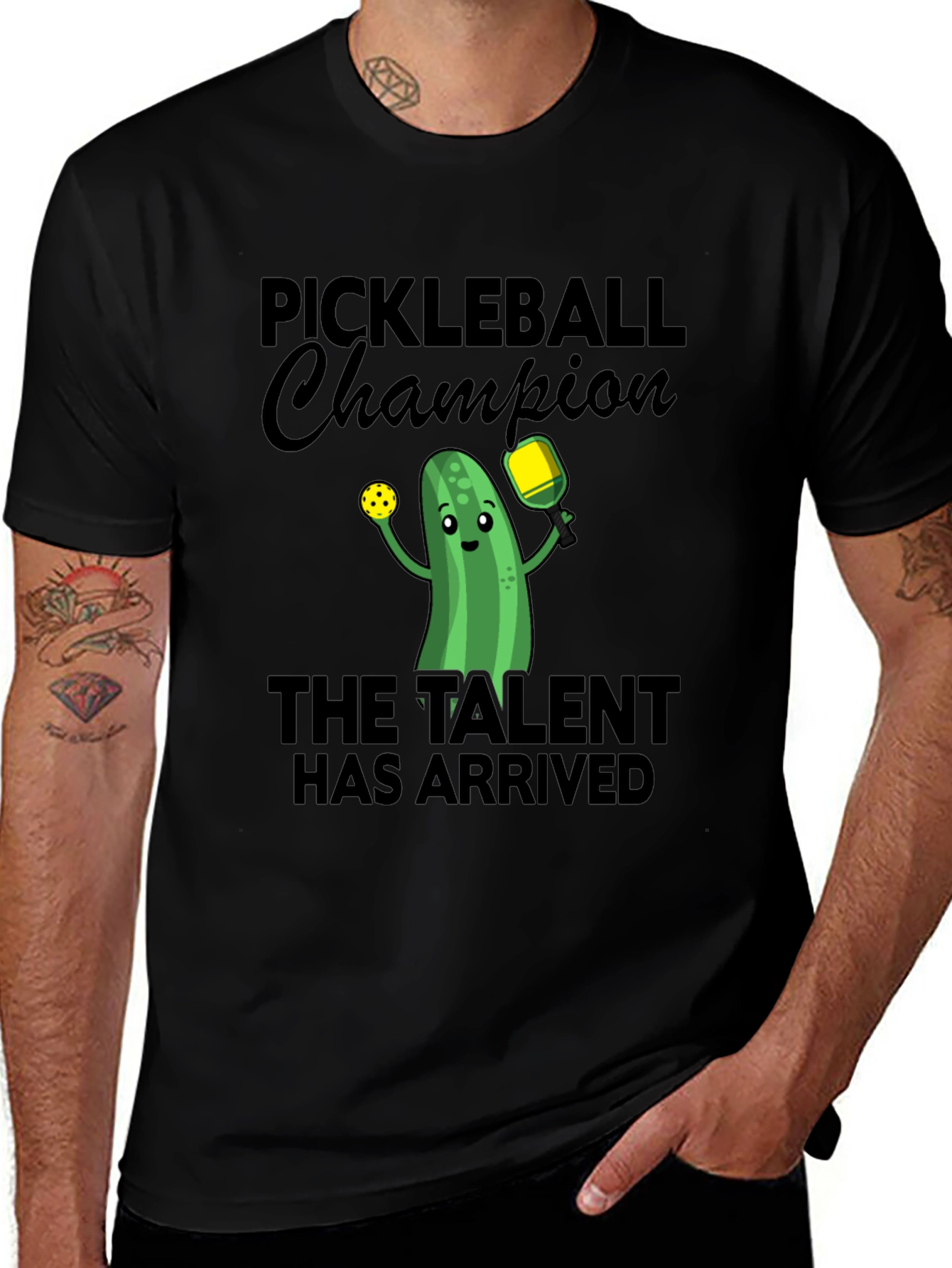 Pickleball Champion Funny Graphic Tee