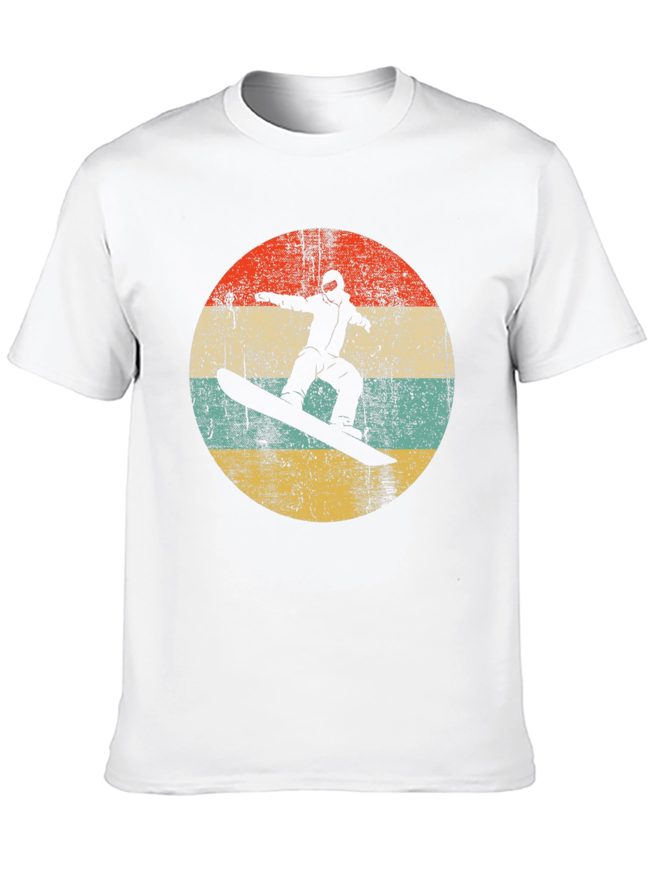 Retro Snowboarder Graphic Tee - Black