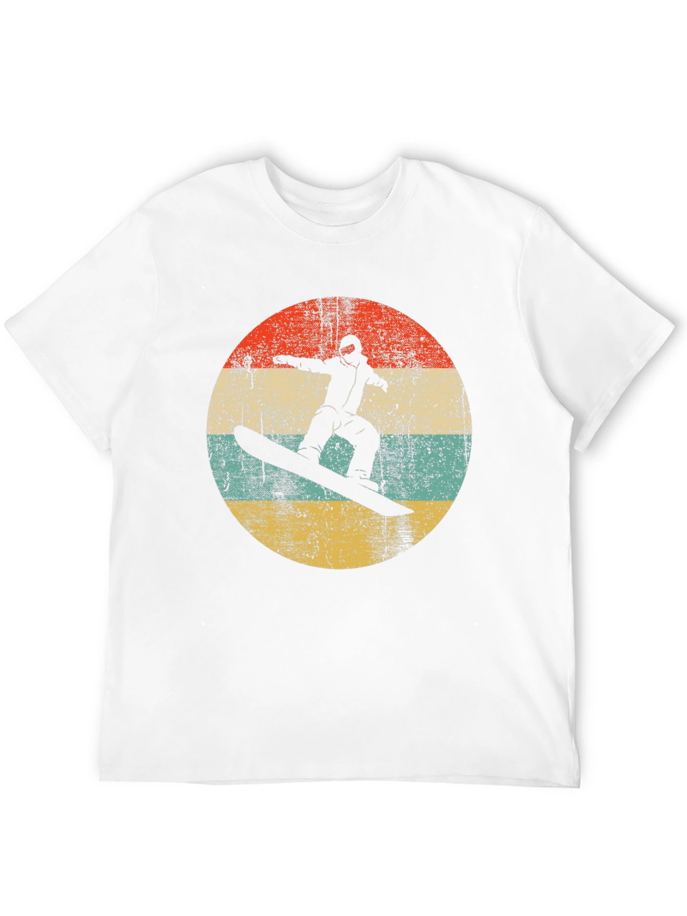 Retro Snowboarder Graphic Tee - Black