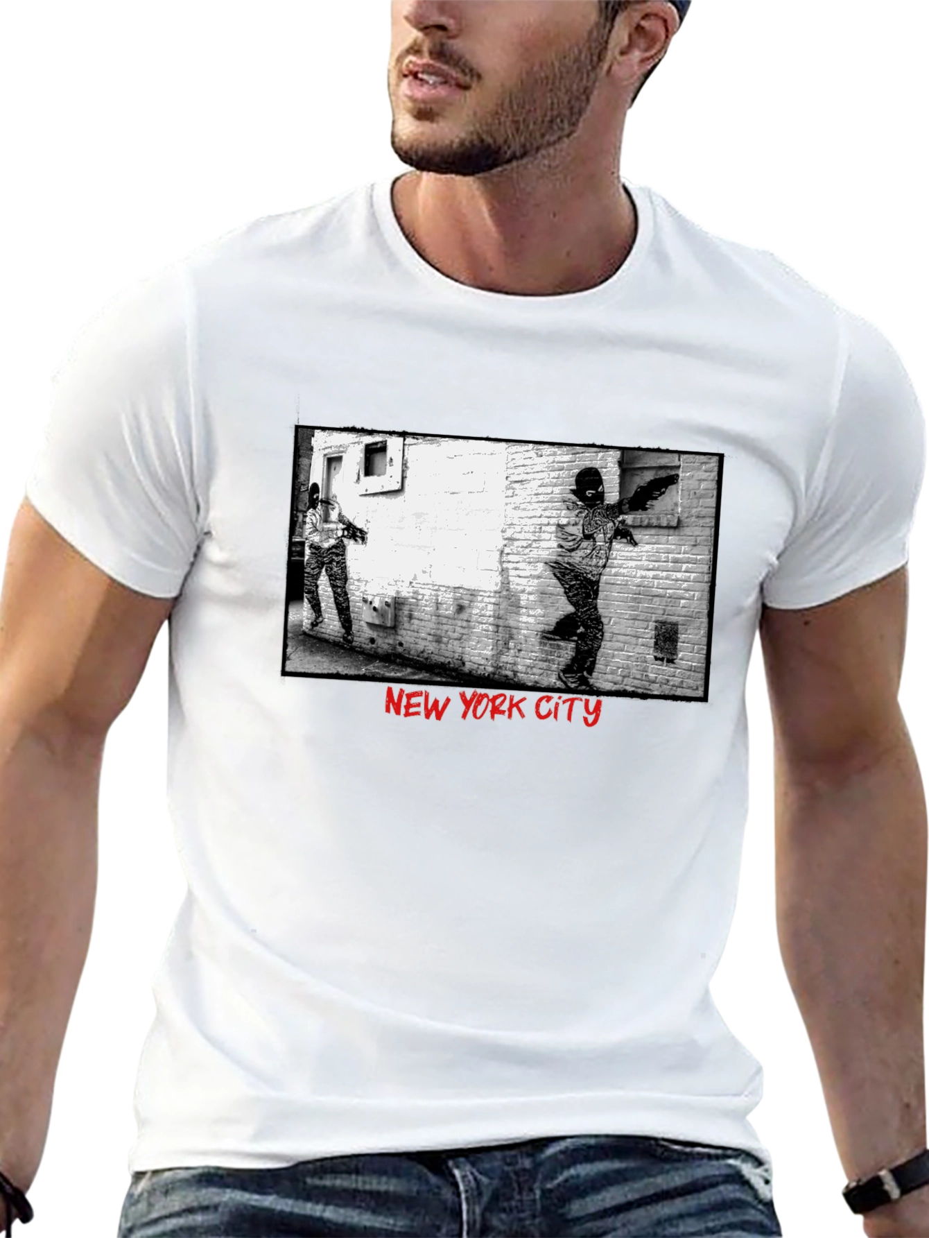 New York City Graphic Black T-Shirt