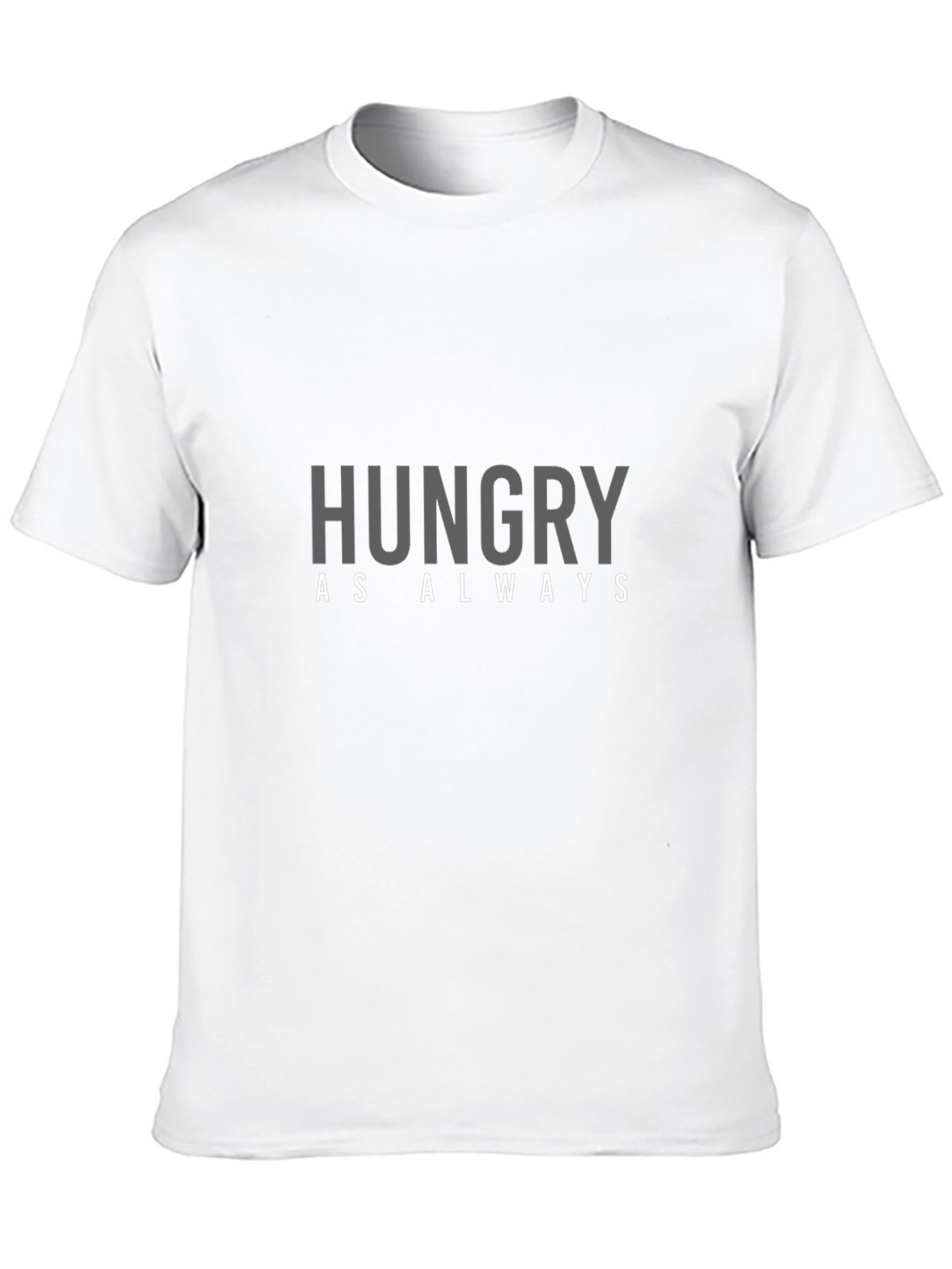 Hungry As Always Graphic Tee - Black Cotton T-Shirt