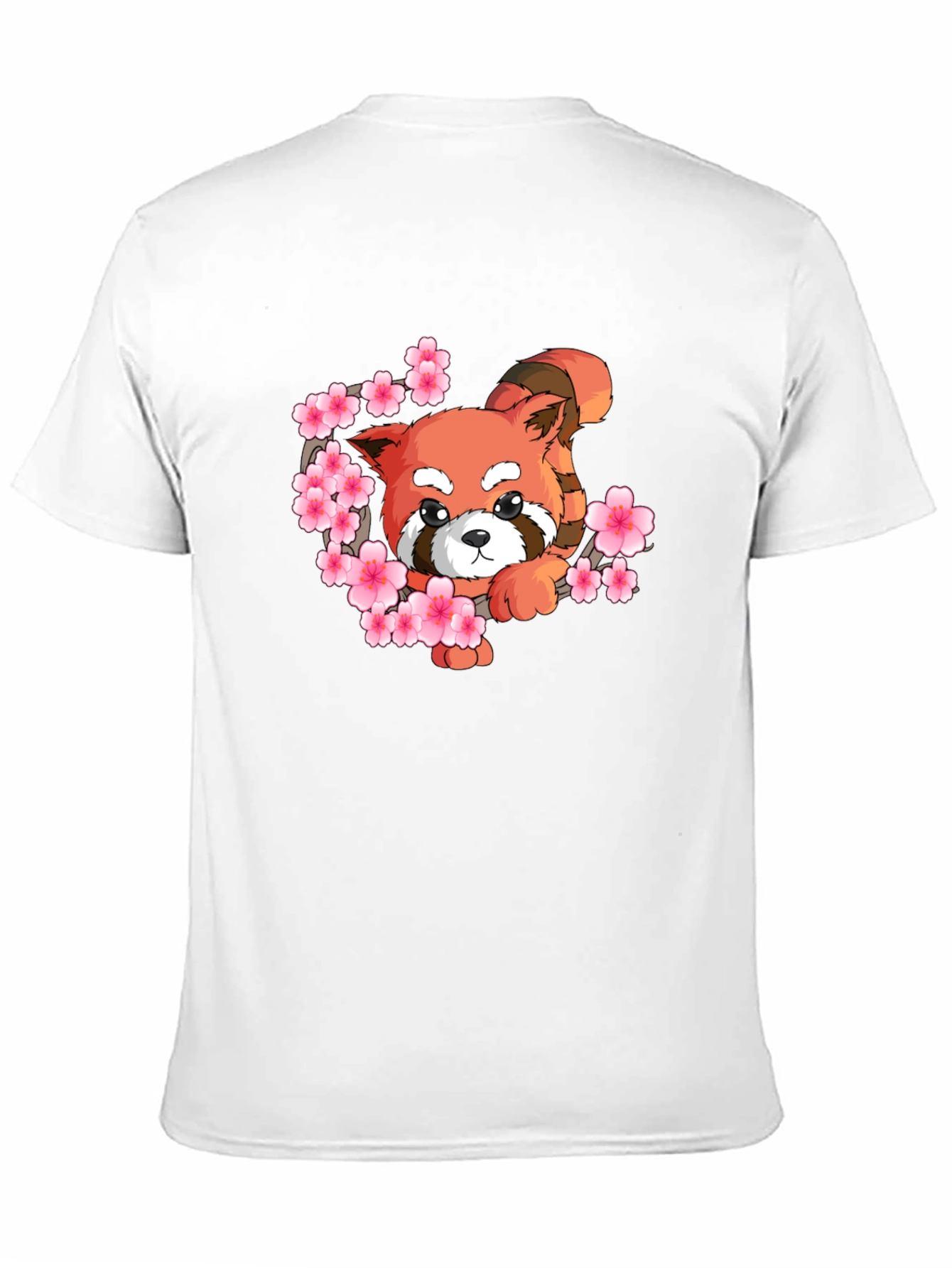 Cute Red Panda Blossom Graphic Tee