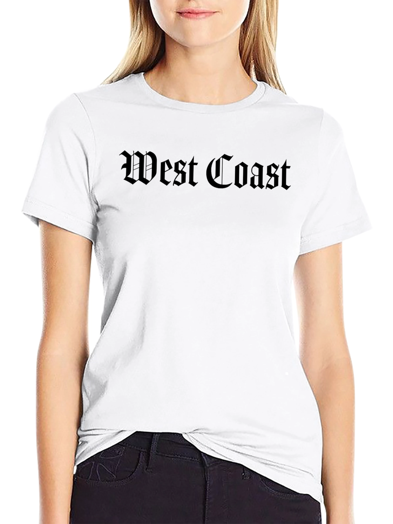 West Coast Black Graphic Tee - Streetwear Fashion