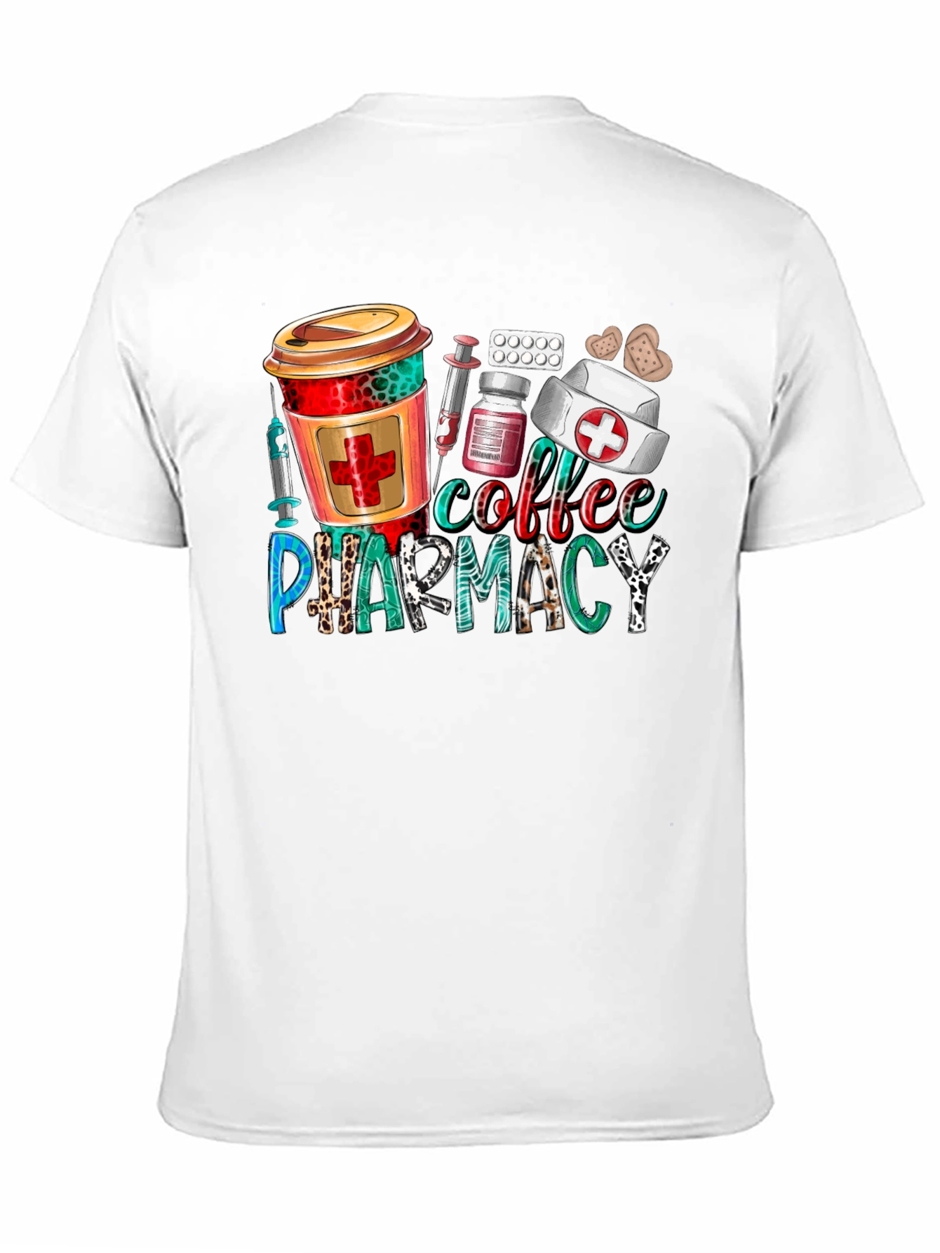 Coffee & Pharmacy Graphic T-Shirt