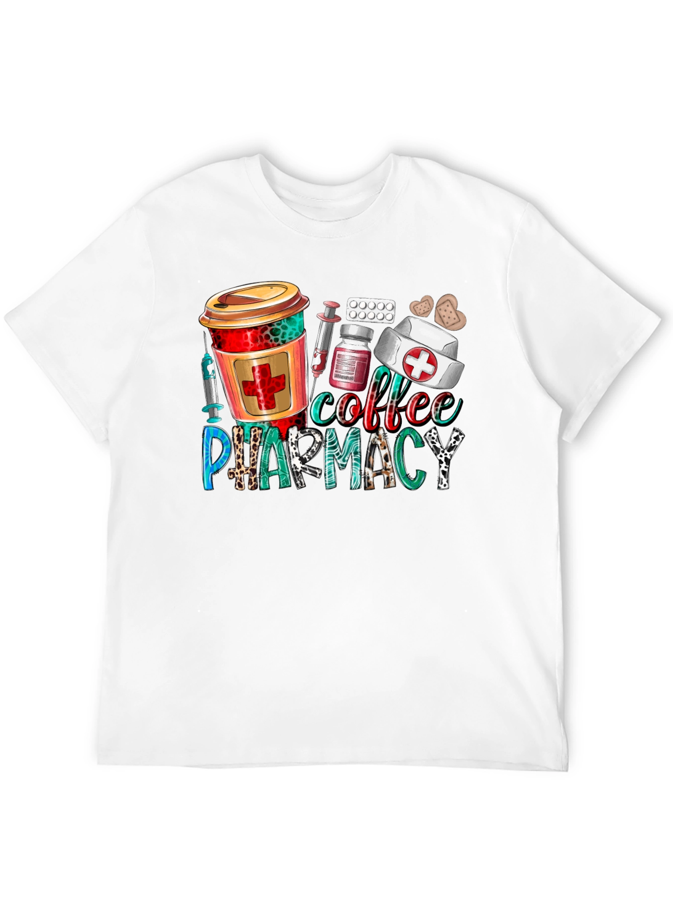 Coffee & Pharmacy Graphic T-Shirt