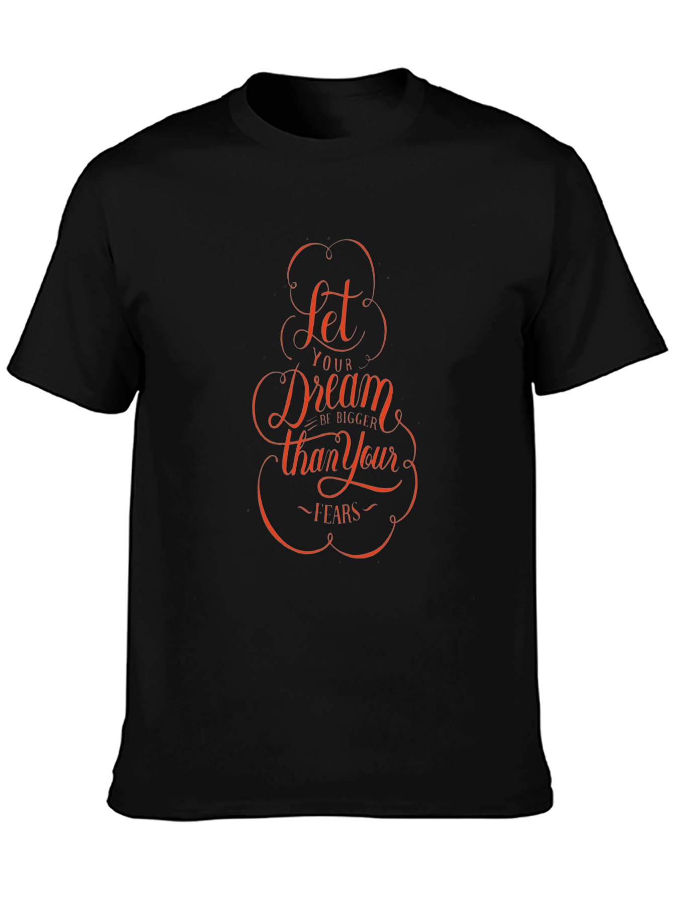 Dream Bigger Graphic Tee - Inspiring Black T-Shirt
