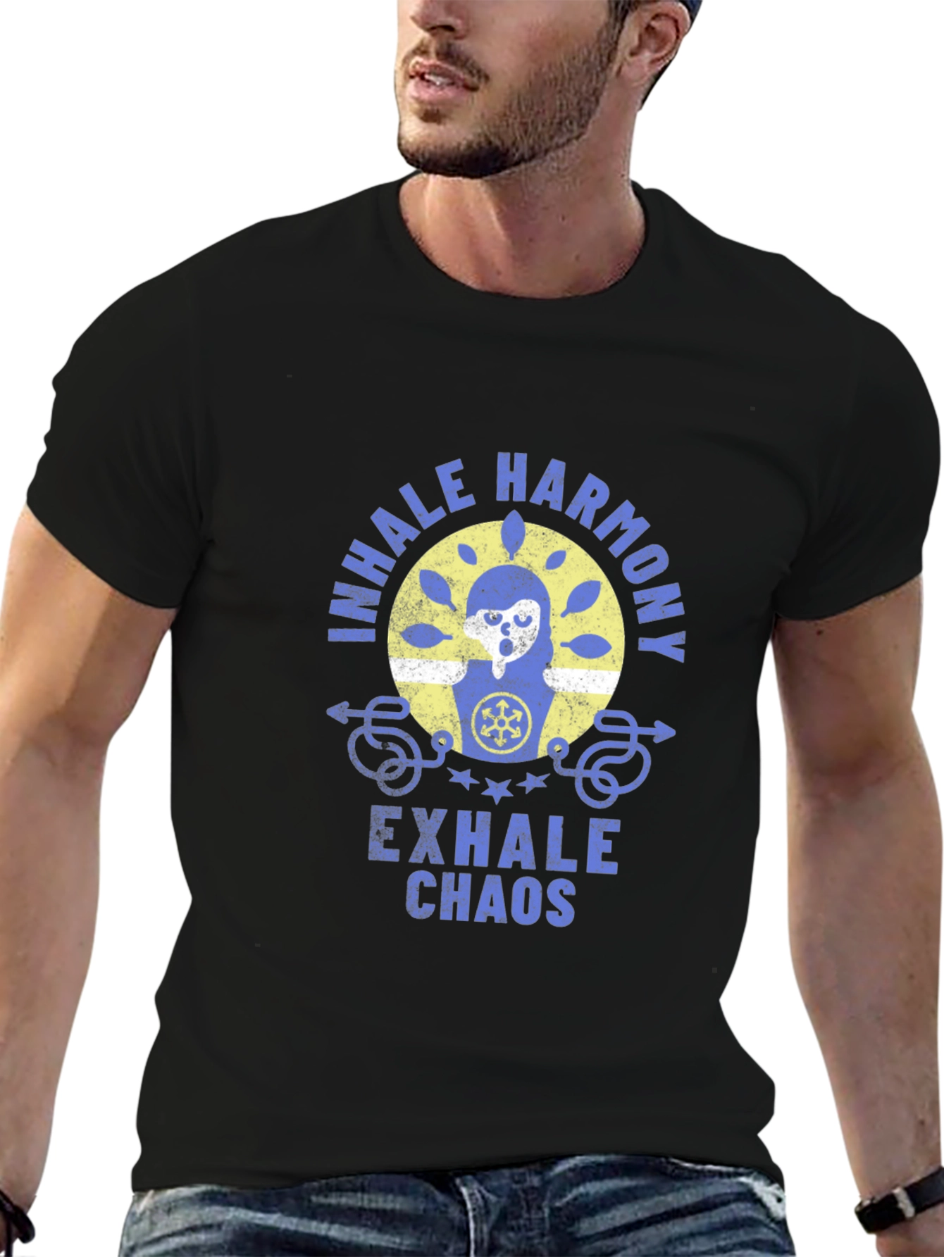 Inhale Harmony Exhale Chaos Graphic T-Shirt