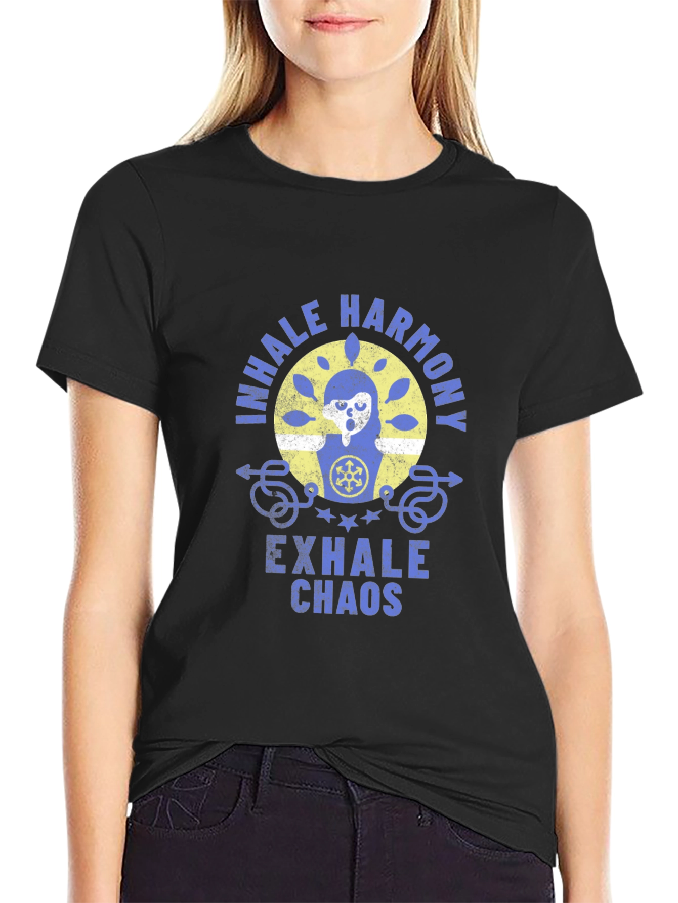 Inhale Harmony Exhale Chaos Graphic T-Shirt