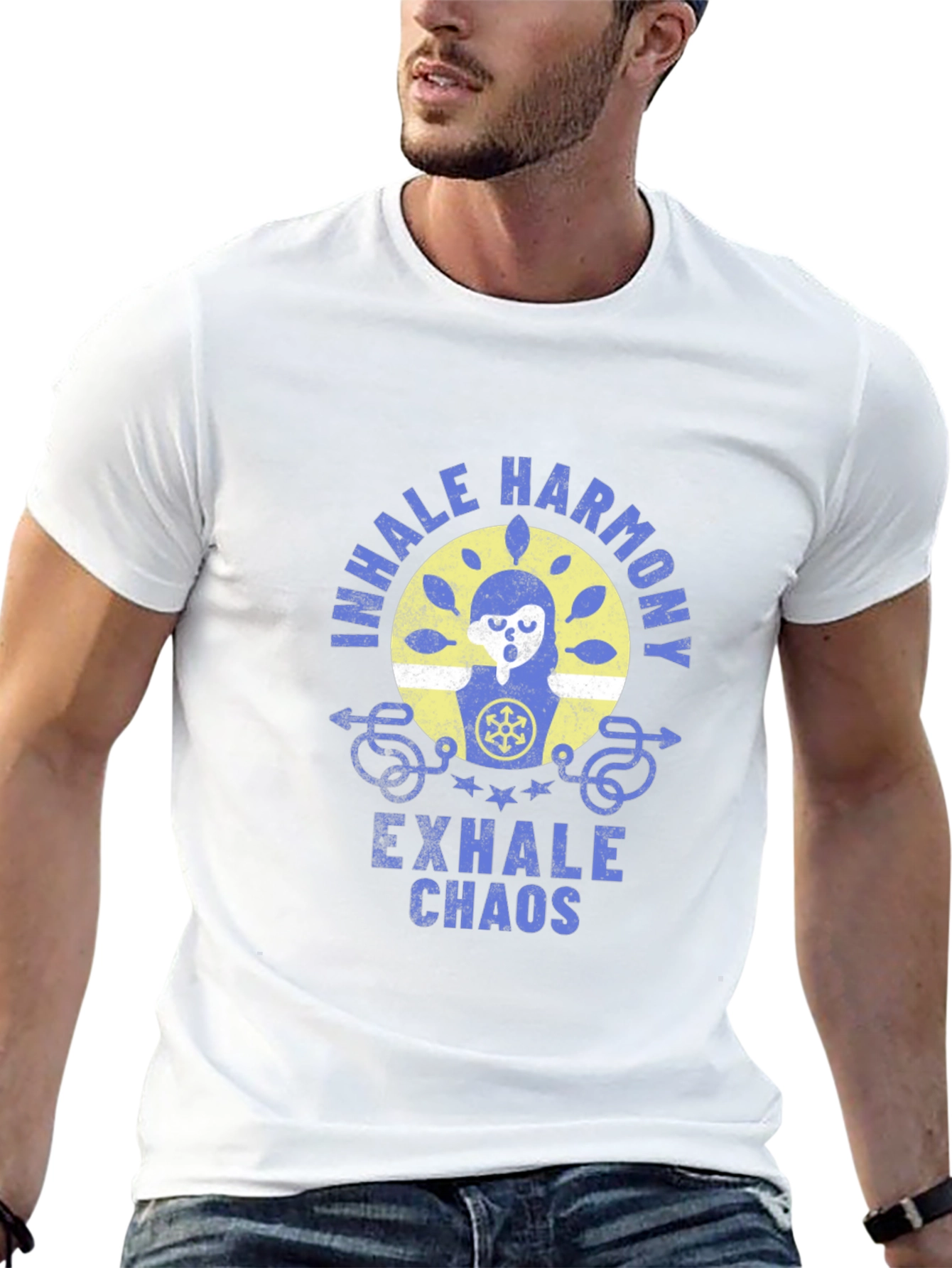 Inhale Harmony Exhale Chaos Graphic T-Shirt