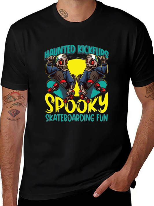 Haunted Kickflips Skateboarder T-Shirt