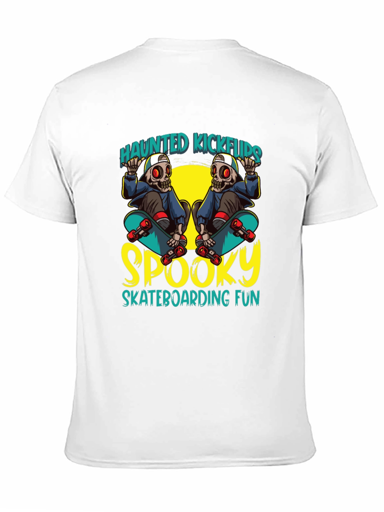 Haunted Kickflips Skateboarder T-Shirt