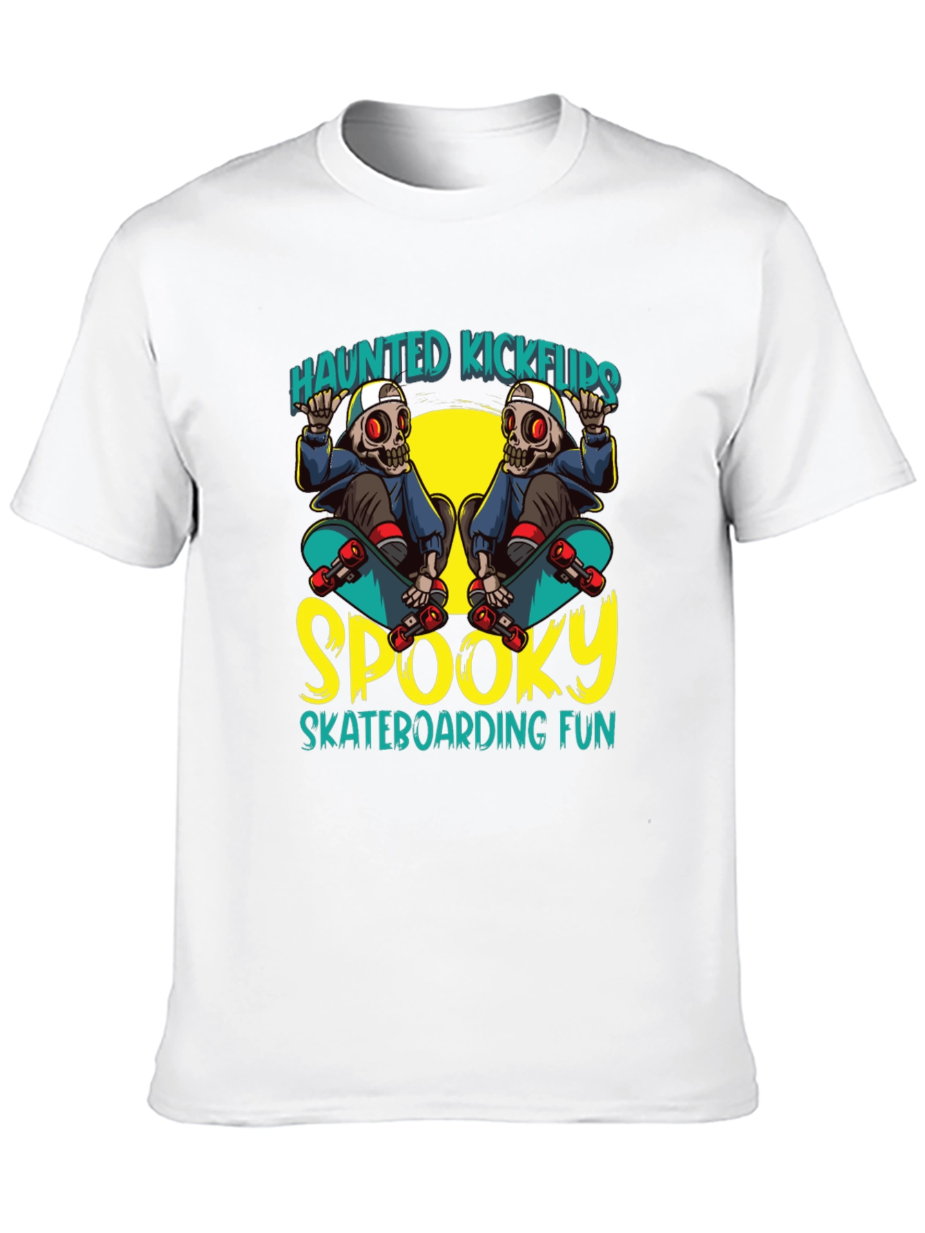 Haunted Kickflips Skateboarder T-Shirt