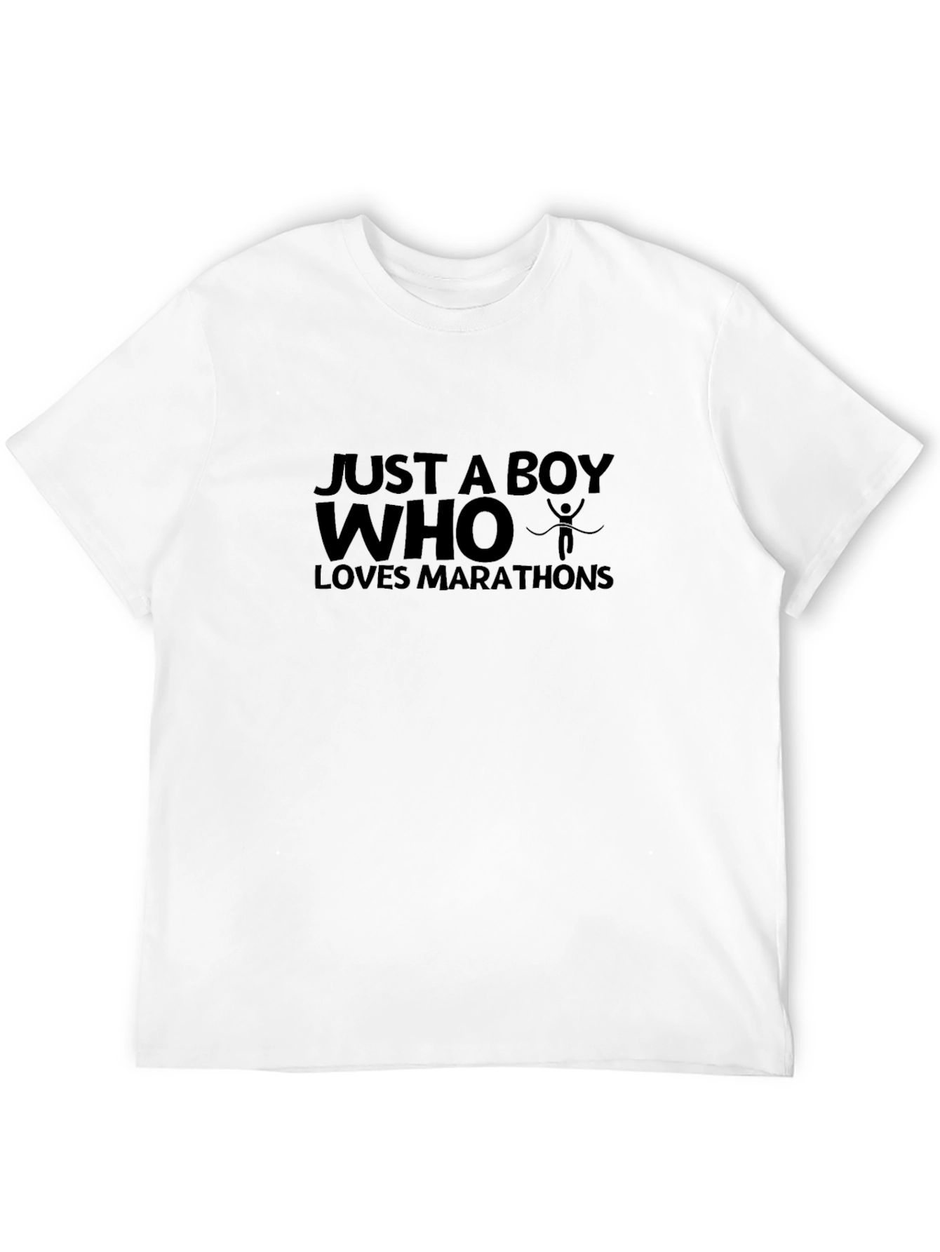 Just a Boy Who Loves Marathons Graphic Tee