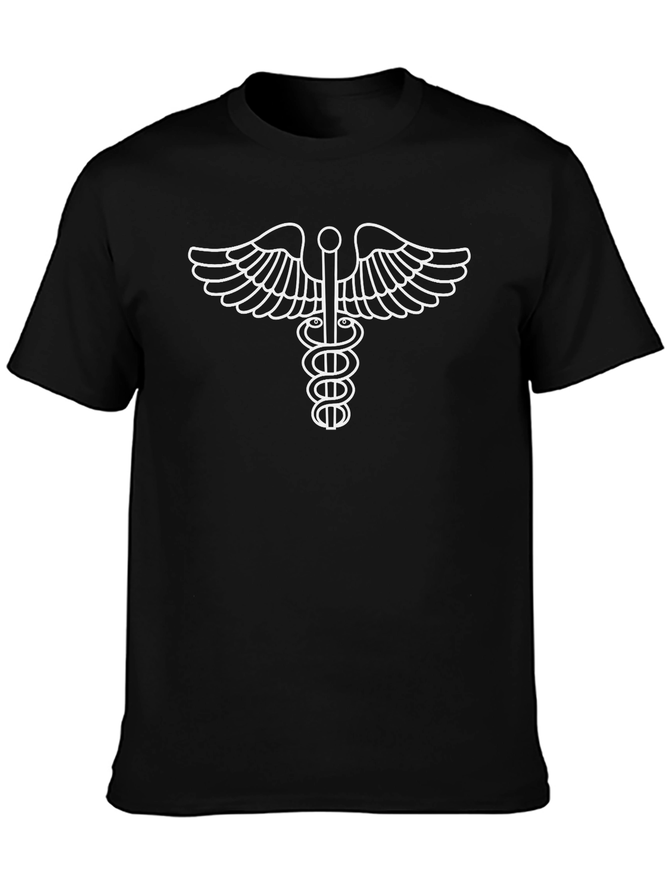 Medical Symbol T-Shirt - Black Cotton Tee