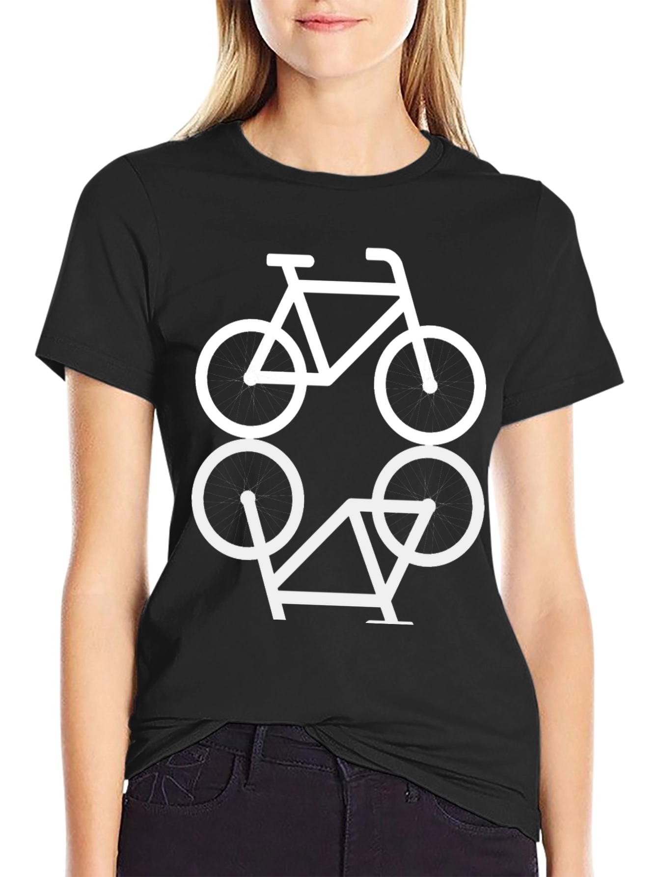 Geometric Bike Graphic T-Shirt