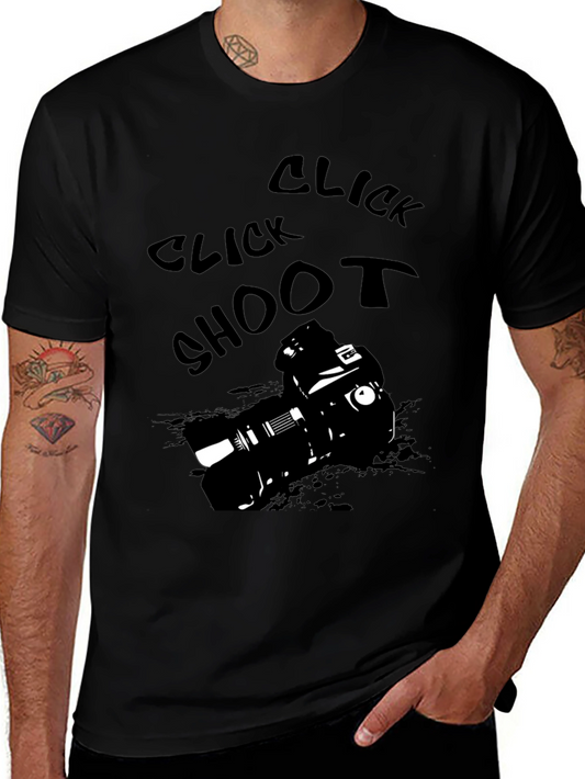 Click Shoot Camera Graphic T-Shirt - Photographers Tee