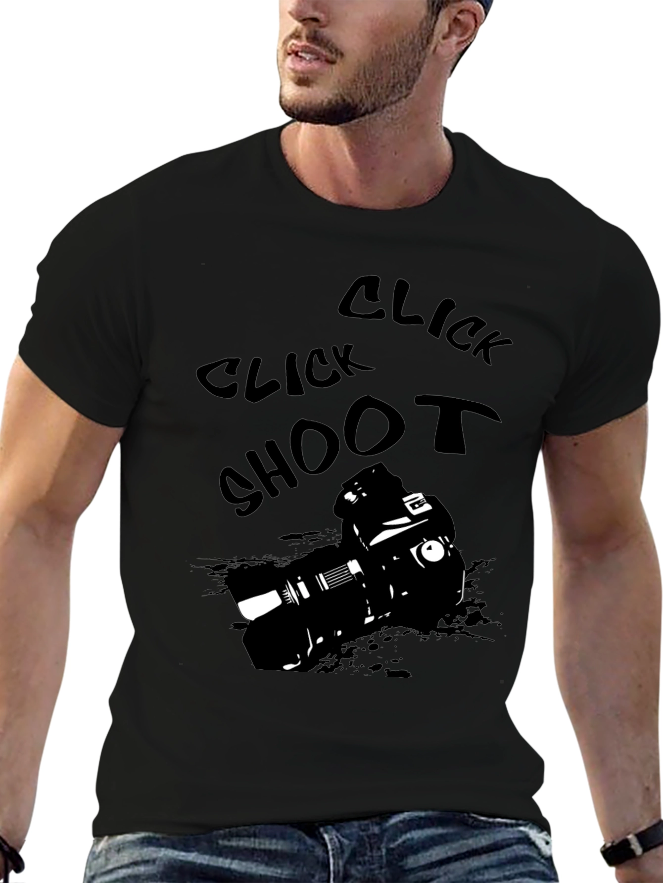 Click Shoot Camera Graphic T-Shirt - Photographers Tee