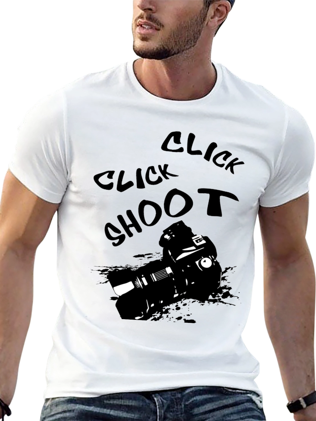 Click Shoot Camera Graphic T-Shirt - Photographers Tee