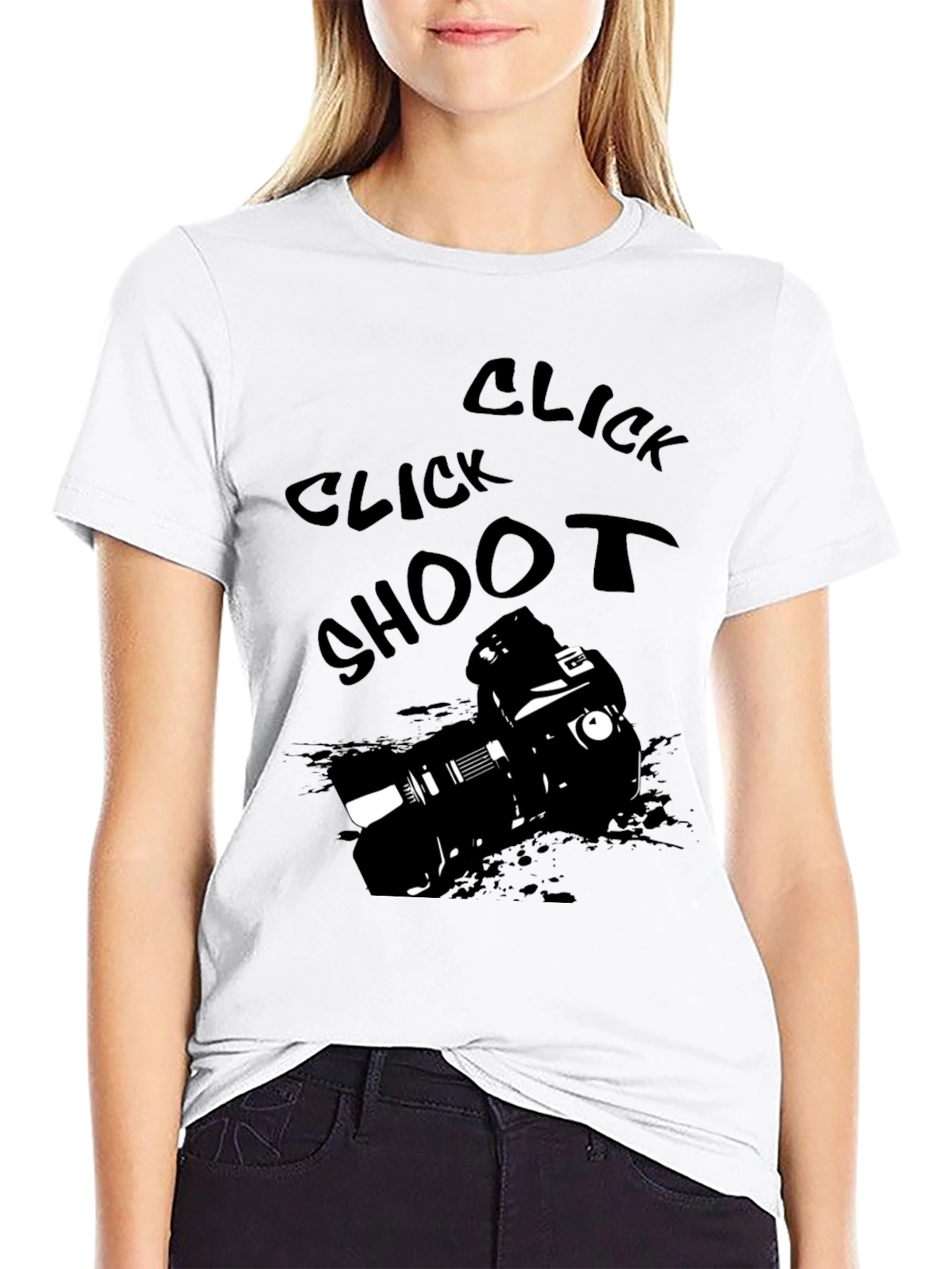 Click Shoot Camera Graphic T-Shirt - Photographers Tee