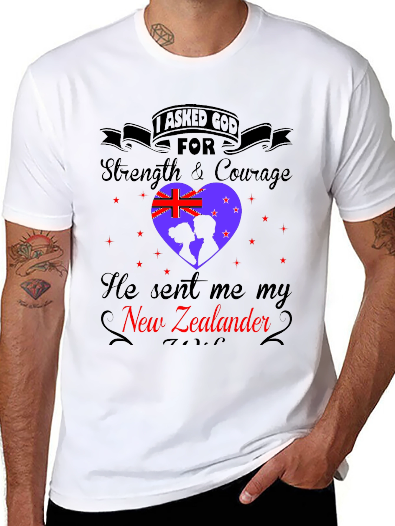 New Zealander T-Shirt: Strength & Courage