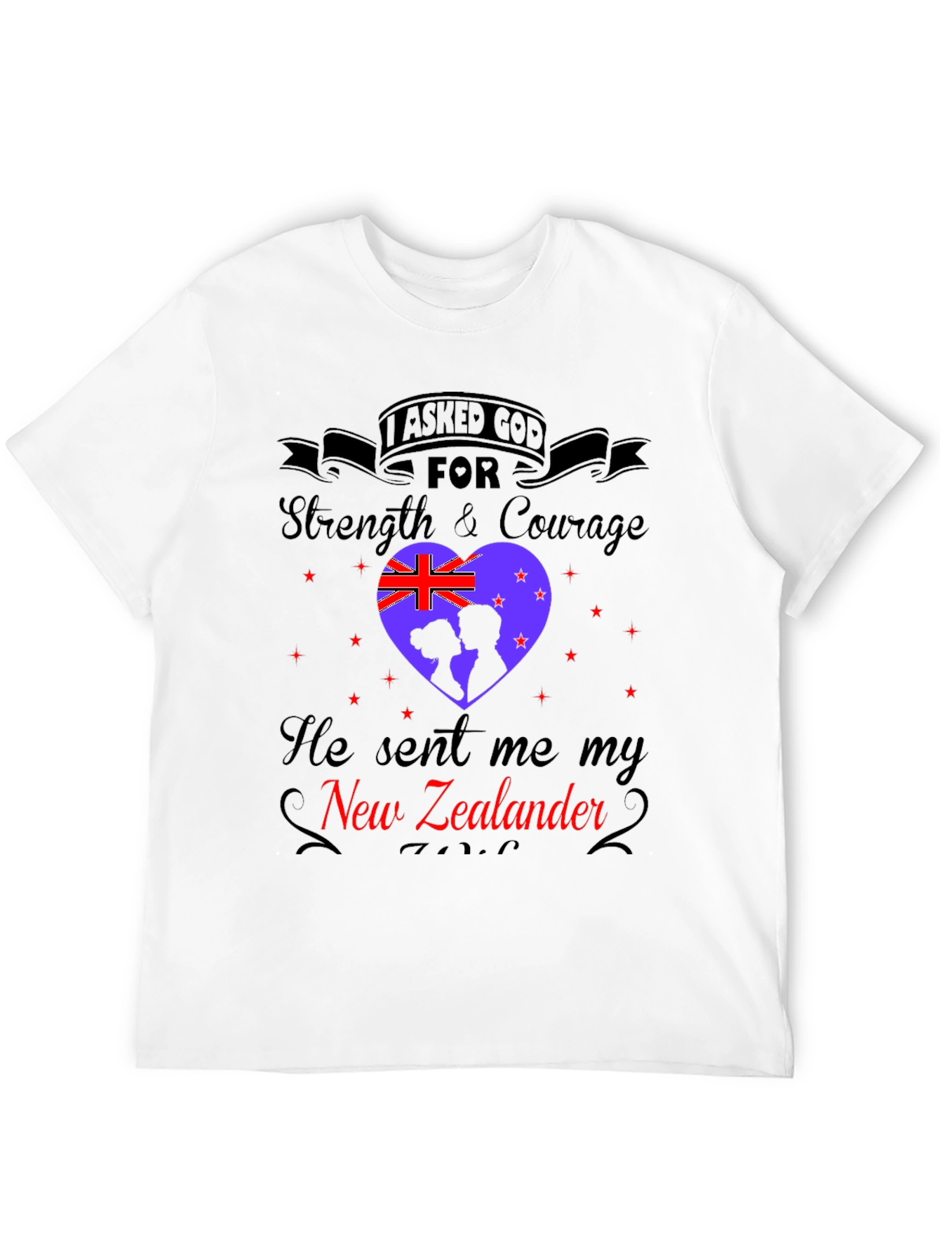 New Zealander T-Shirt: Strength & Courage