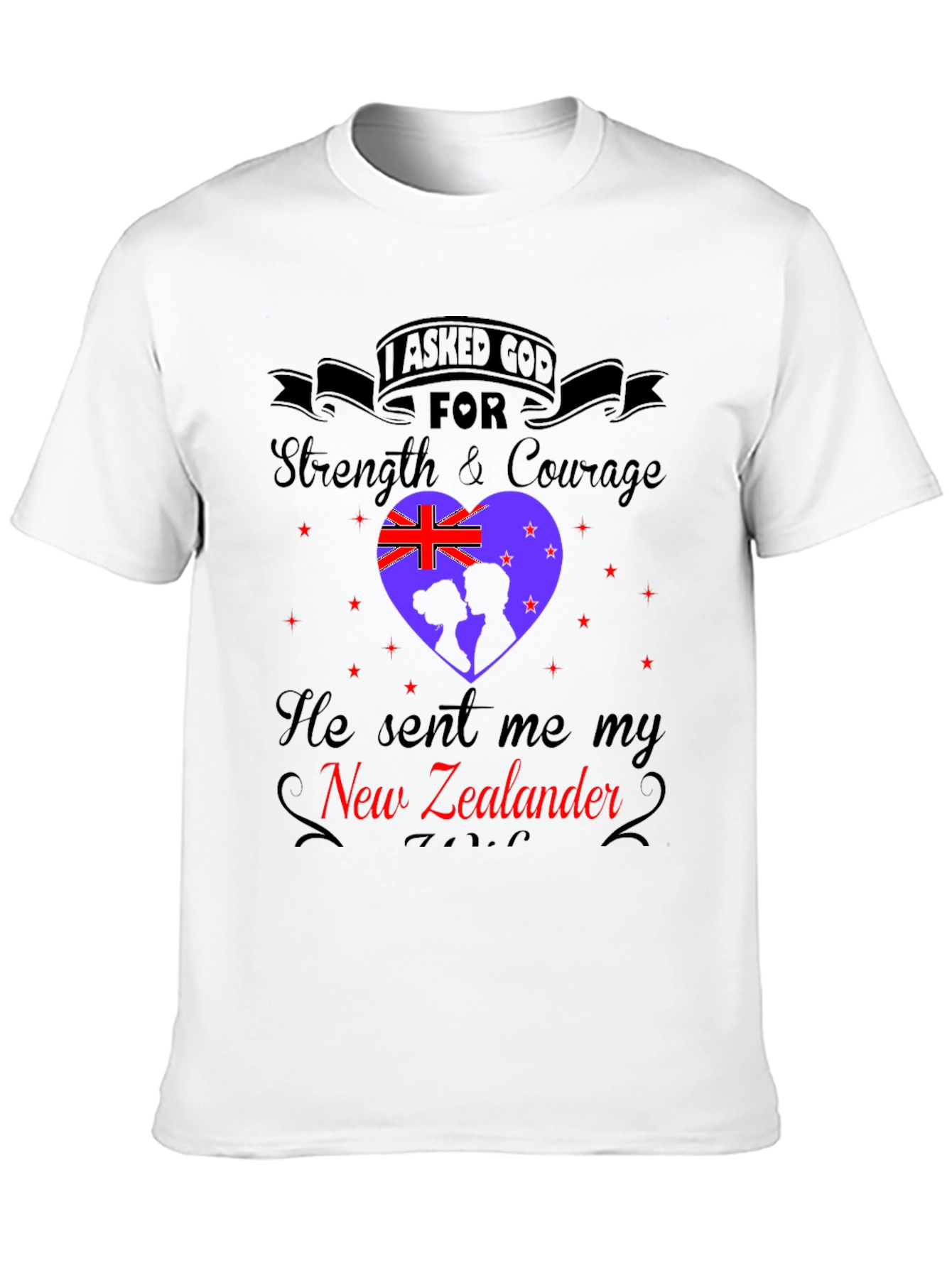 New Zealander T-Shirt: Strength & Courage