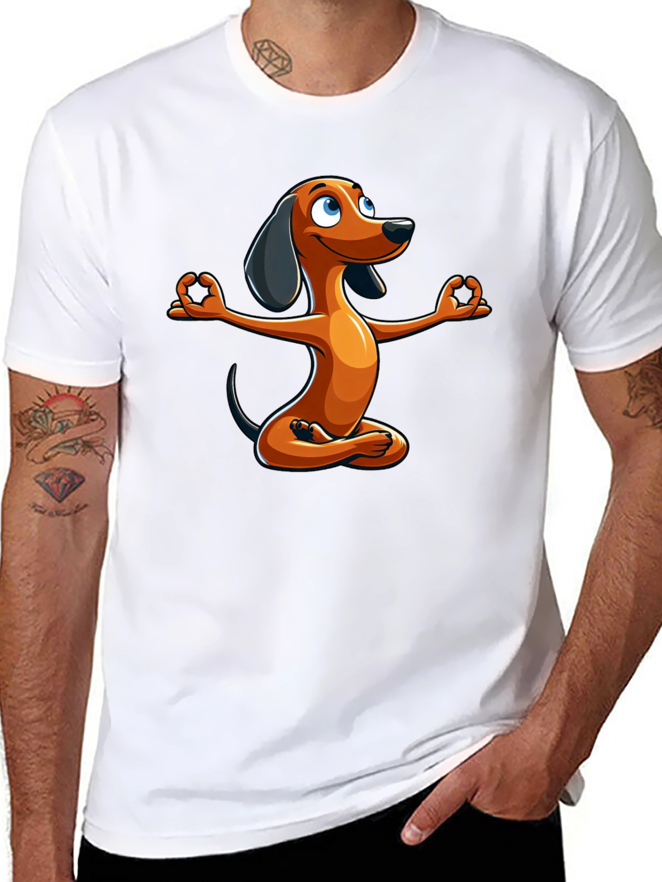 Yoga Dog Graphic T-Shirt - Relaxed Fit