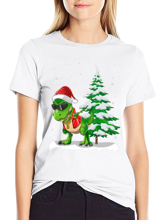 Festive Dino T-Shirt: Christmas Tree Rex