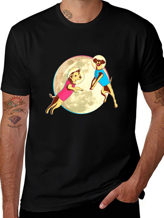 Dogs in Space T-Shirt - Black