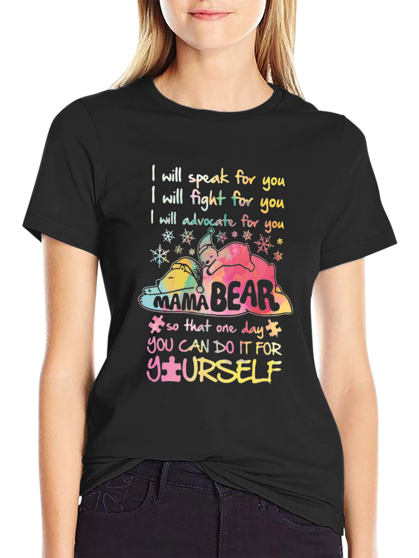 Mama Bear Autism Awareness T-Shirt