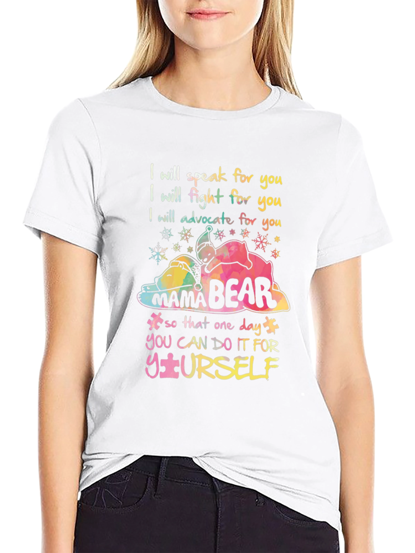 Mama Bear Autism Awareness T-Shirt