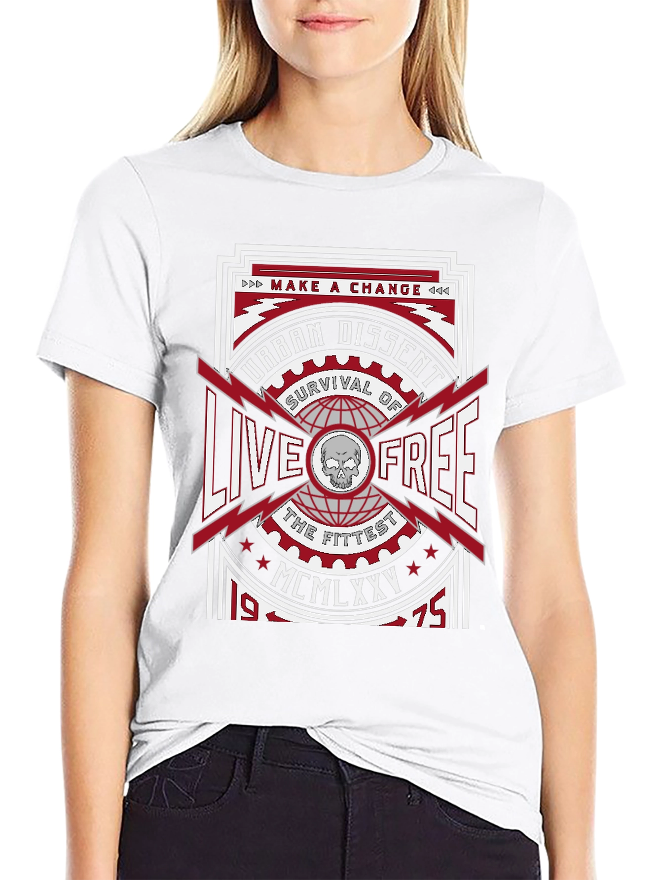 Urban Dissent Live Free Graphic T-Shirt