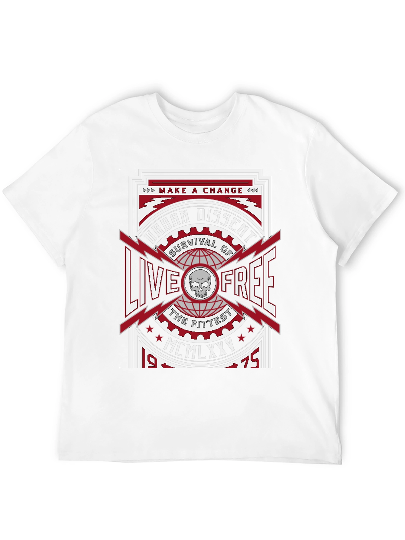 Urban Dissent Live Free Graphic T-Shirt
